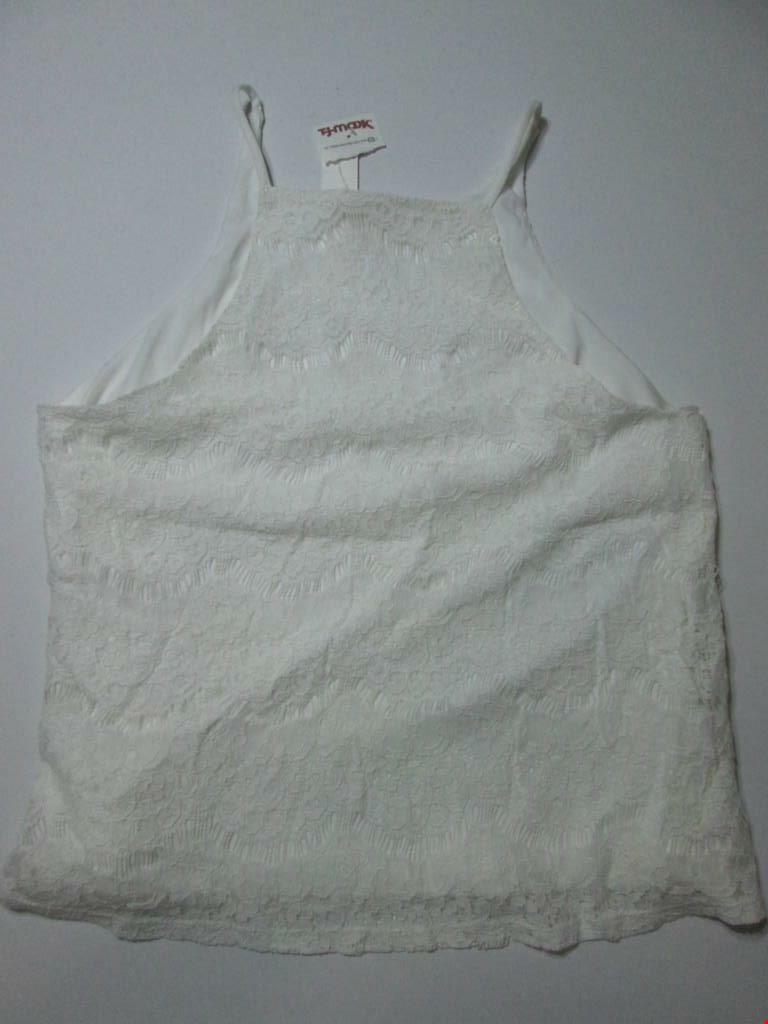NWT T.J. Maxx Womens Size L Tank Top White Lace Floral