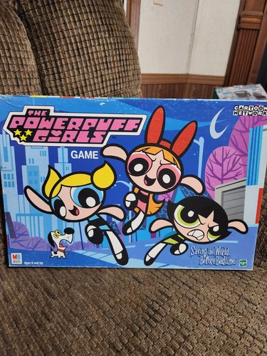 Vintage The Powerpuff Girls Board Game Milton Bradley Complete Clean Made in USA