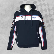Official BMW Racing Synetiq Motorsport Merchandise Sweatshirt Zip Up Hoodie