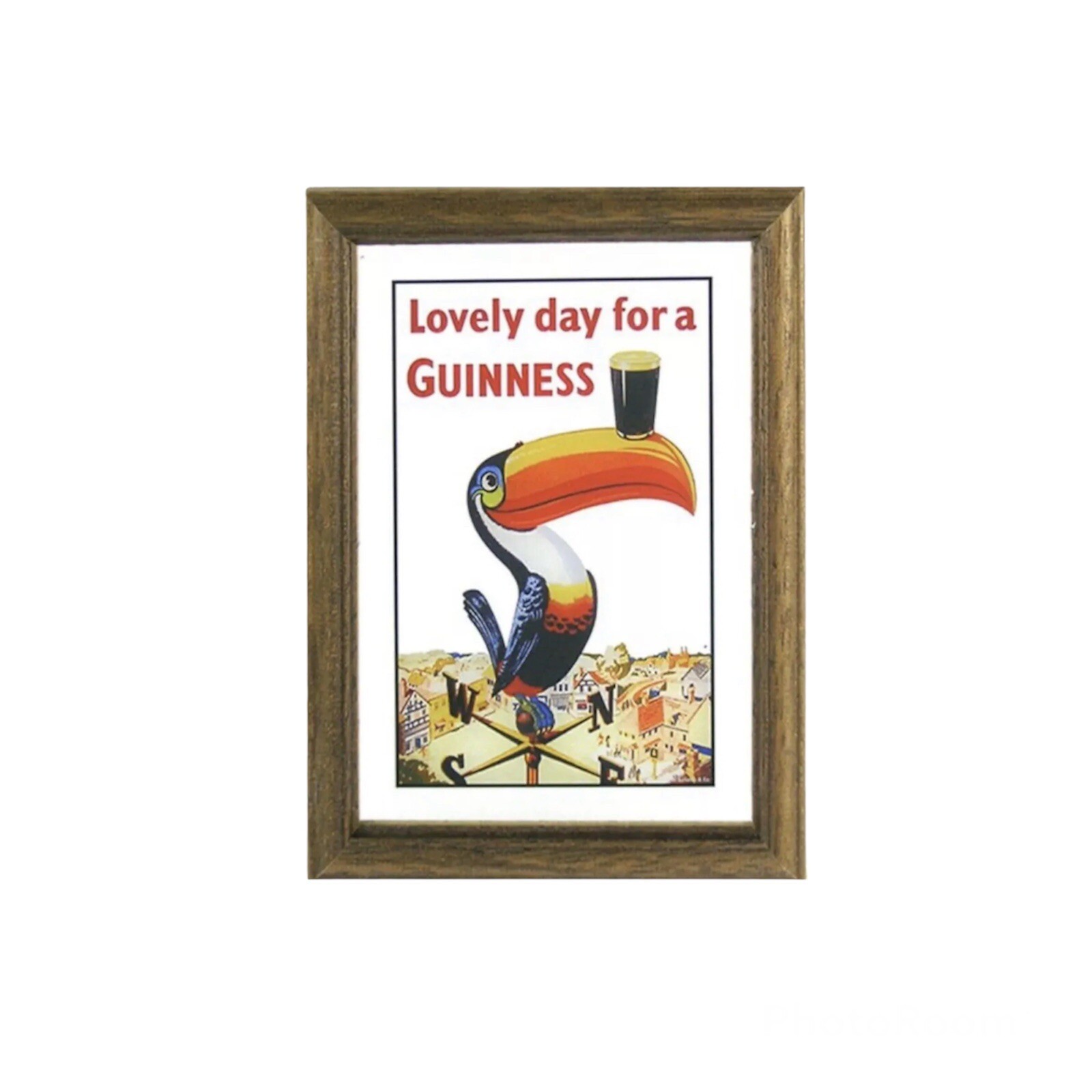 Guinness Toucan Wooden Framed Small Mirror 33x23cm Pub Mirror eBay