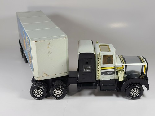 Semirremolque vintage Tonka GoBots de la década de 1980 a escala de acero prensado modelo Road Ranger - Imagen 8 de 11