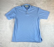 Tommy Bahama Polo Mens Large Light Blue Swordfish Boho Preppy Beach READ