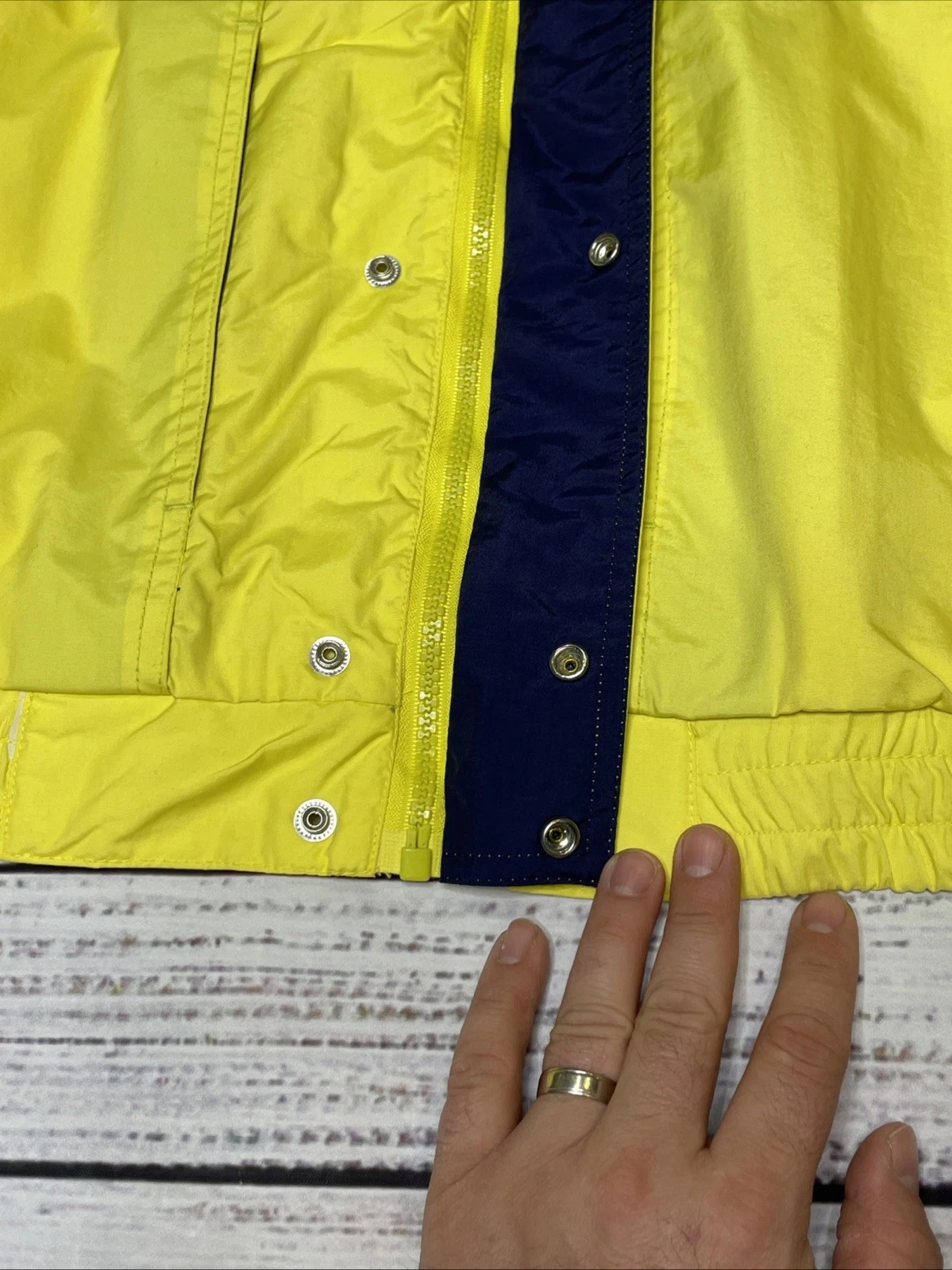 NWT 🟡 Vintage Team Suzuki Jacket Mens L LARGE Yellow 90s Motosports Bike Riding image 10
