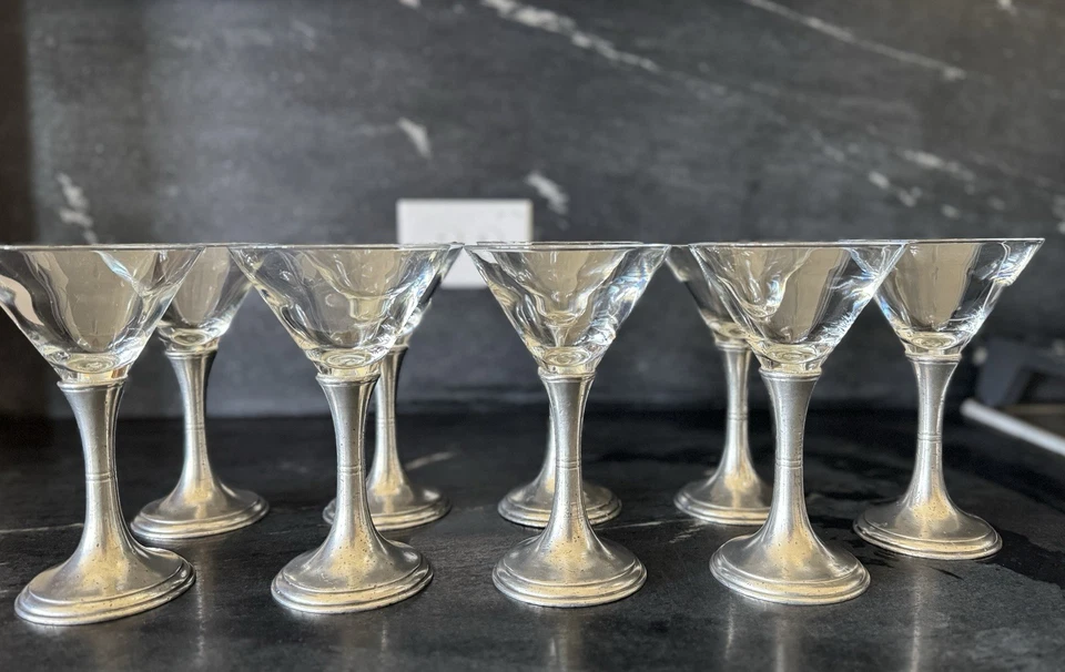 Arte Italica мартини очки набор из девяти (9) сделано в Италии - Изображение 4 из 4