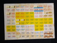 KENNER Fast 111's License Plate ORIGINAL STICKER SHEET 