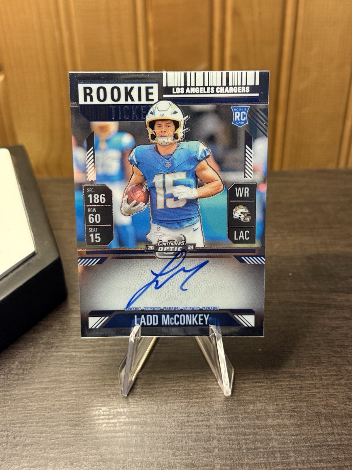 2024 Panini Contenders Optic Rookie Ticket RPS Autographs Ladd McConkey #110