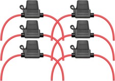 Waterproof Inline Fuse Holder 3 or 6 Pack Standard ATO ATC Medium Blade Car Fuse