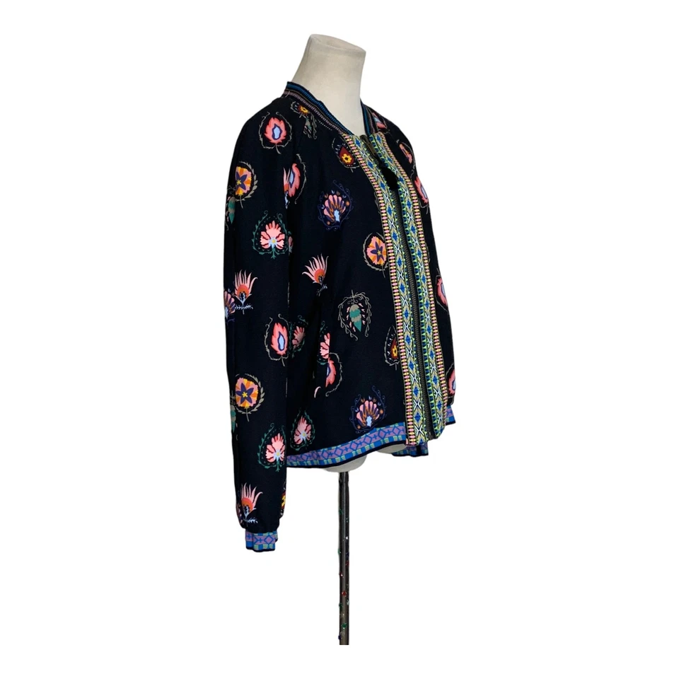Chaqueta Bomber Reversible Floral Desigual Talla XL Foto 4 de 4