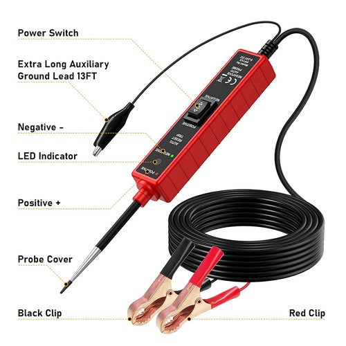 Car Vehicle Digital Power Probe Circuit Electrical Tester Test Device System US - Foto 6 di 10