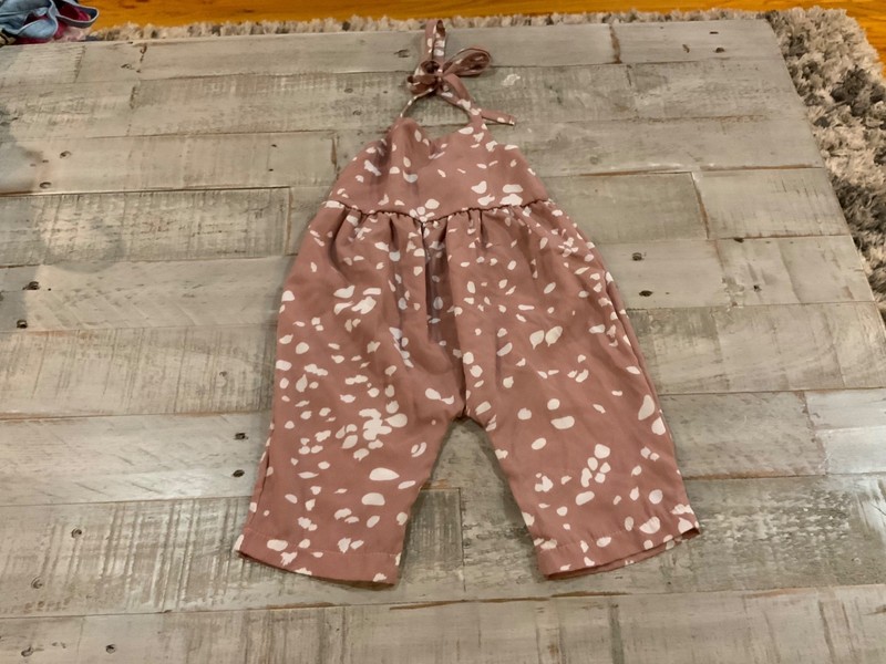 Girls Bailey's Blossoms romper size 3-6 months sleeveless multicolor 