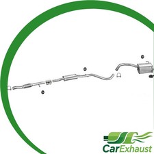 Auspuff für FIAT PANDA II (169) 1.3 D Multijet 70PS 2003-10.2004 Schalldämpfer