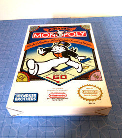 Nintendo NES Monopoly, Complete CIB GREAT Condition w/ RARE Poster