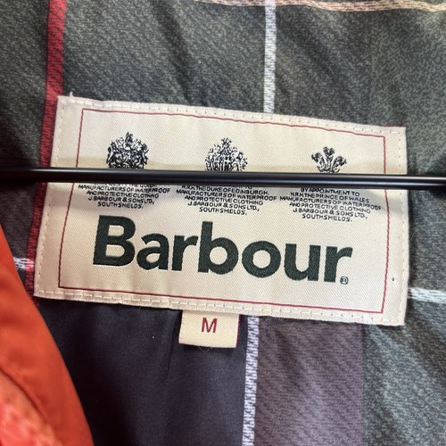 Barbour Vest Mens Medium Orange Finn Gilet Quilted Puffer Full Zip Jacket Adult - Picture 3 of 8