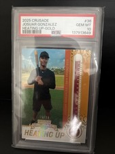 2025 Panini Crusade Heating Up Josuar Gonzalez Gold 03/10 PSA ¡Pop 1!