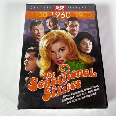 The Sensational Sixties: Classic 50 Movies Features (DVD, 12-Disc Box Set) * NEW