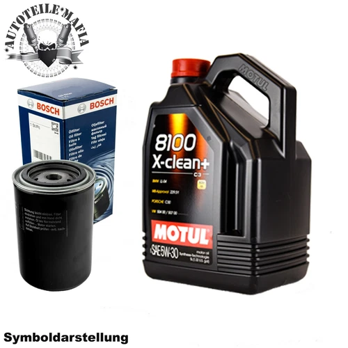Motul Öl 5W30 X-Clean + mit Ölfilter 5 Liter für AUDI VW