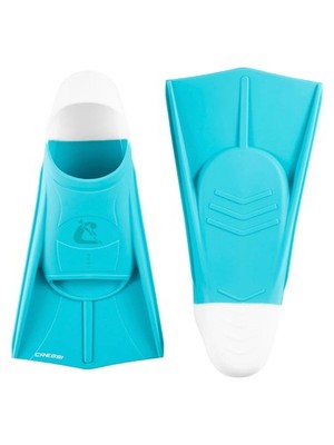 CRESSI - PINNE CORTE NUOTO SILICONE - VERA - XCA612336 - AQUAMARINE, BIANCO