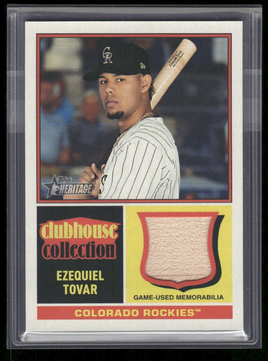 2025 Topps Heritage #CCR-ET Ezequiel Tovar Clubhouse Collection Relics