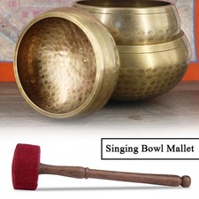Handmade Hard Wood Felted Striker Mallet Stick for Tibetan Buddhism Singing Bowl