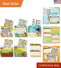 Potty Training Chart for Toddler 17 PCS Self-Care Training Sticker Chart Pott...