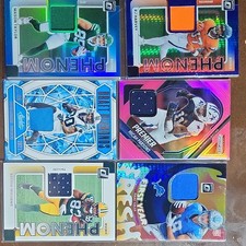 Panini NFL Rookie Patch 6 Card Lot Phenom Draft Diamonds Premier First Year