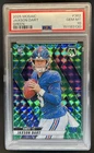 2025 Panini Mosaic Jaxson Dart Rookies RC Green Prizm Rookie #362 Giants PSA 10