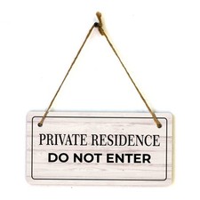 Business Signs  Rustic Light Wood 5 x 10" Hanging Signs