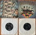 BEATLES MAGICAL MYSTERY TOUR 1ST UK EP LAMINATED COVER FLIPBACK SLEEVE VG+/VG+