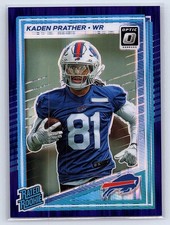 2025 DONRUSS OPTIC #291 KADEN PRATHER PURPLE SHOCK Bills