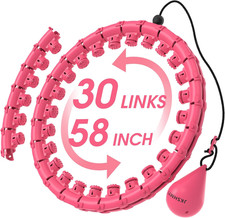 Weighted Hula Circle Hoops for Adults Weight Loss, Infinity Fit Hoop plus Size,
