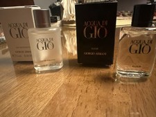 2 X ACQUA DI GIO By GIORGIO ARMANI EDT ELIXIR 0.16oz / 5ml MINI NEW IN BOX