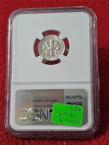 1956 PROOF ROOSEVELT SILVER DIME NGC PF 69 #MF-T2403 - Picture 2 of 2