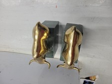 WALL STREET BULL AND BEAR MARBLE BOOKENDS