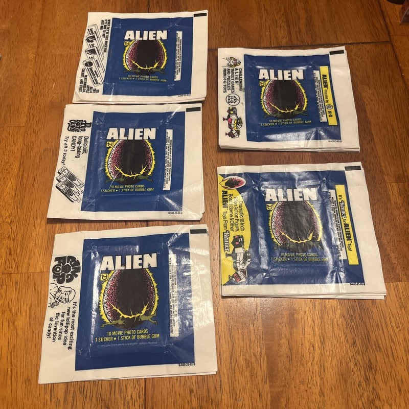 Lot Of Over 60 Alien Movie Photo Cards Wrappers (No Cards)