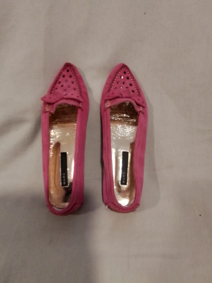 Mocasines de mujer Marc Jacob's de gamuza Fucia - talla 5 1/2 M - caja original Foto 3 de 4