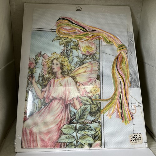 Flower Fairies Cross Stitch Kit The Wild Rose Fairy 5519 by Cicely Mary Barker - Picture 9 of 12