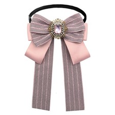 Womens Bow Tie Adjustable Rhinestone Bowtie for Women Ladies Girls Pre-tied W...