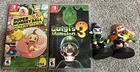 Nintendo Switch Lot Luigi's Mansion 3 Super Monkey Ball Splatoon Amiibos