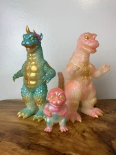 Mondo All Monsters Attack Soft Vinyl Figure Set Cherry Blossom Glow in the Dark