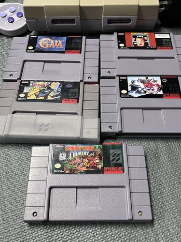 Super Nintendo SNES With Games! Donkey Kong Country And More - Picture 2 of 6