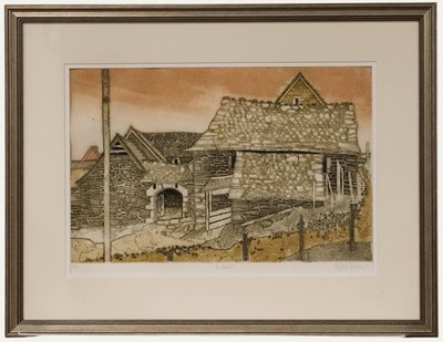 Valerie Thornton (1931-1991) - 1988 Aquatinta, Le Besset
