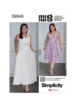 SIMPLICITY Schnittmuster 9946 Misses Damen Kleider/Kleid Größe 8-16