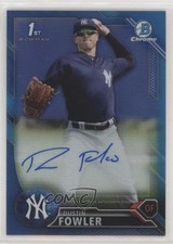 2016 Bowman Chrome Prospects Blue Refractor 118/150 Dustin Fowler Auto 1q7