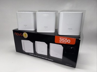 Tenda Nova MW3 3-Pack AC1200 Home Mesh WiFi System 3500 Sqft Open Box - Complete
