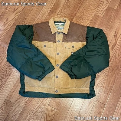 80s chevignon leather down jacket ダウンL 80s CHEVIGNON Leather-Trim Down Jacket Vintage Size M | eBay