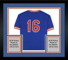 Framed Dwight Gooden Mets Signed Mitchell & Ness 1986 Practice Authentic Jersey