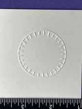 Decorative Circle Embossing Folder Cuttlebug Provo Craft Card Making Scrapbook