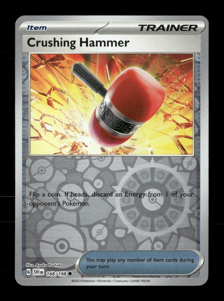 Crushing Hammer 168/198 Scarlet & Violet Reverse Holo NM/M Pokemon