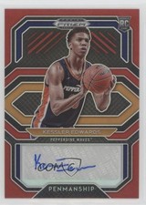 2021 Prizm Draft Picks College Penmanship Red 99/199 Kessler Edwards Auto 1pe9