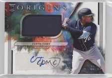 2022 Panini Chronicles Origins Rookie Jumbo Material 56/99 Curtis Terry Auto 2t9